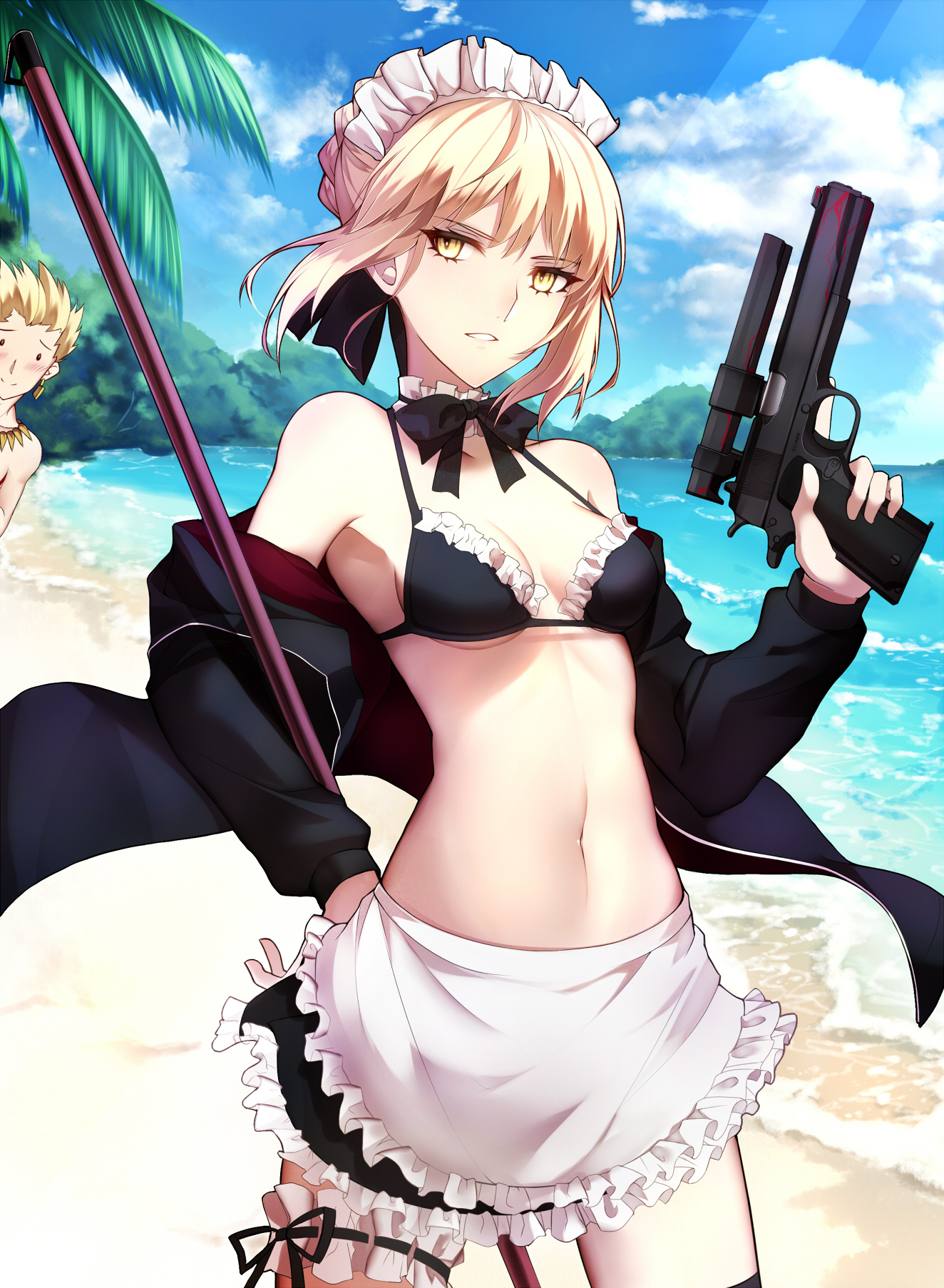 Shiguru Fate Grand Order Gilgamesh Fsn Saber Saber Alter Bikini Top My Xxx Hot Girl